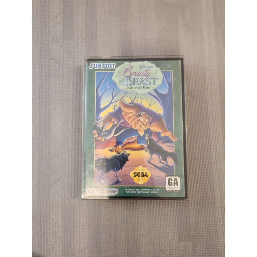 Sega Genesis Beauty & the Beast: Disney's Roar of the Beast Video Game No Manual